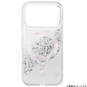 iPhone 17 Pro Coehl 耐衝撃 耐傷 ワイヤレス充電対応 クリアレジン スマホケース 「CRYSTELLE」 スパークリングシルバー Coehl