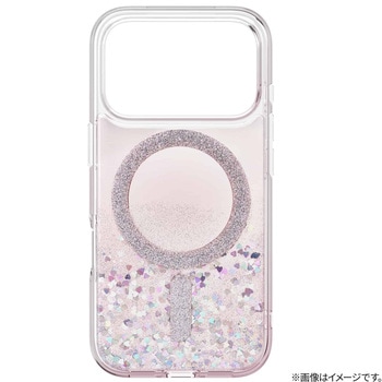 iPhone 17 Pro Coehl 耐衝撃 耐傷 ワイヤレス充電対応 スマホケース 「SOLEA」 グリッターハート Coehl
