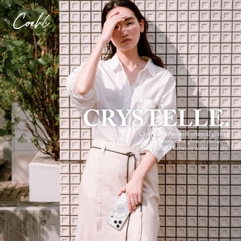 iPhone 17 Pro Max Coehl 耐衝撃 耐傷 ワイヤレス充電対応 クリアレジン スマホケース 「CRYSTELLE」 スパークリングシルバー Coehl
