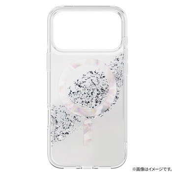 iPhone 17 Pro Max Coehl 耐衝撃 耐傷 ワイヤレス充電対応 クリアレジン スマホケース 「CRYSTELLE」 スパークリングシルバー Coehl