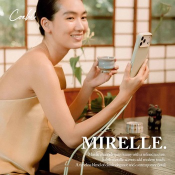iPhone 17 Pro Coehl 防滴 耐衝撃 ロープストラップ付 ワイヤレス充電対応 スマホケース 「MIRELLE」 Coehl