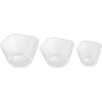 電子レンジ対応洗いやすい下ごしらえボウル タワー SML3点セット クリア 山崎実業