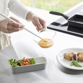 電子レンジ対応洗いやすいハンドル付き下ごしらえボウル タワー S クリア 山崎実業