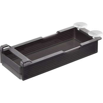 冷蔵庫中棚下高さ調節ラック タワー S ブラック 山崎実業