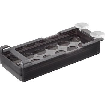 冷蔵庫中棚下高さ調節卵ラック タワー S ブラック 山崎実業