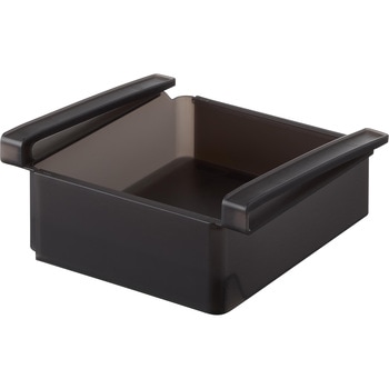 冷蔵庫中棚下伸縮ラック タワー ブラック 山崎実業