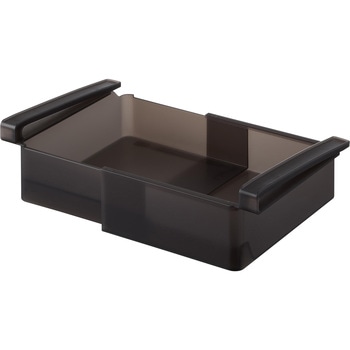 冷蔵庫中棚下伸縮ラック タワー ブラック 山崎実業