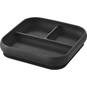 吸盤付きシリコーンベビーフードトレー タワー ブラック 山崎実業