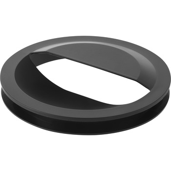 水切りネットホルダー付き排水口カバー タワー ブラック 山崎実業