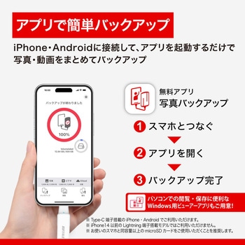 Type-C接続 USB3.2 microSD専用カードリーダ ホワイト - BUFFALO(バッファロー)