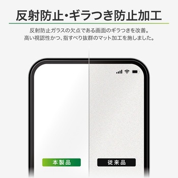 iPhone 17 Pro/iPhone 17/iPhone 16 Proガラスフィルム「GLASS PREMIUM FILM」 反射防止 LEPLUS NEXT