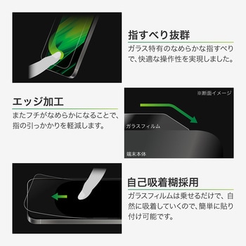 iPhone 17 Pro/iPhone 17/iPhone 16 Proガラスフィルム「GLASS PREMIUM FILM」 反射防止 LEPLUS NEXT
