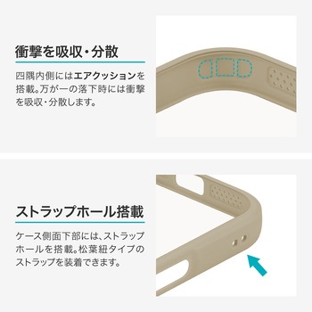 iPhone 17 Pro 耐衝撃ハイブリッドケース 「Velta」 TPU ボタンやカメラレンズ周りを徹底保護 背面クリア ストラップホール付 LEPLUS NEXT