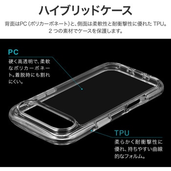 iPhone Air 超衝撃吸収エアポケットケース「AIR-ROUND」 クリア LEPLUS NEXT