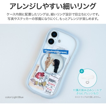 iPhone 17 耐傷・耐衝撃ハイブリッドケース 「ViAMO mag」 MagSafeアクセサリ マグネットリング TPU 持ちやすい ストラップホール付 挟み込みシート付 - LEPLUS NEXT