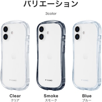 iPhone 17 耐傷・耐衝撃ハイブリッドケース 「ViAMO crystal」 衝撃吸収 持ちやすい 背面クリア ストラップホール付 挟み込みシート付 LEPLUS NEXT