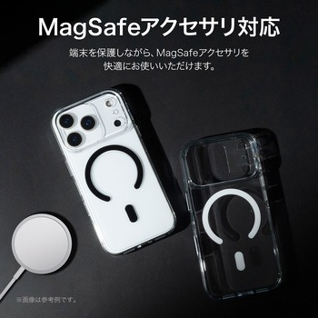 iPhone 17 Pro 超透明ハードケース 「MASTER CLEAR mag」 MagSafeアクセサリが使える マグネットリング 黄変しない LEPLUS NEXT