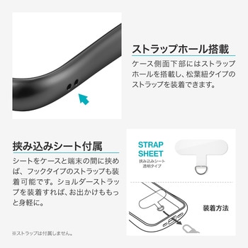 iPhone 17 Pro 耐傷・耐衝撃ハイブリッドケース 「ViAMO alloy」 持ちやすい ボタン保護 背面クリア ストラップホール付 挟み込みシート付 LEPLUS NEXT