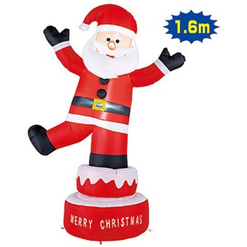 クリスマスデコレーション ムービングエアブロー ハッピーサンタ TE5-4121 アルファ(販促)