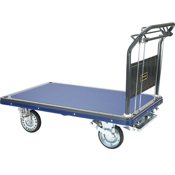 フットアシスト機能付き台車 ハンドストッパー付き 石川製作所