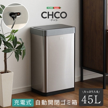 充電式 自動開閉ゴミ箱 45L 【CHCO-チャコ-】 ホームテイスト