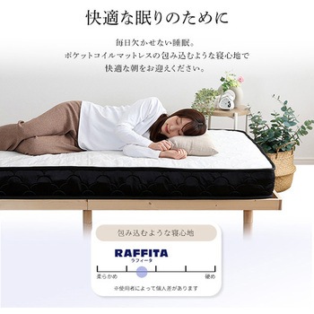 特許技術の圧縮梱包 ポケットコイルマットレス(Q) ホームテイスト