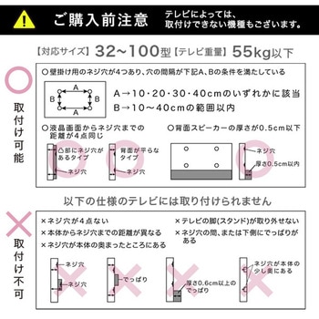 最大100インチ対応 頑丈テレビスタンド 専用サウンドバー棚板 SET ホームテイスト