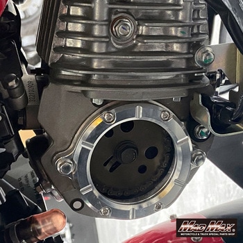 Mr Quick製 ホンダ CC110 クロスカブ用 クリア シリンダー ヘッドサイドカバー MAD MAX(マッドマックス)