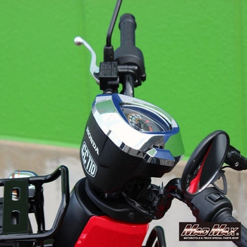 Mr Quick製 ホンダ CC110 クロスカブ用 メーターカバー メッキ MAD MAX(マッドマックス)
