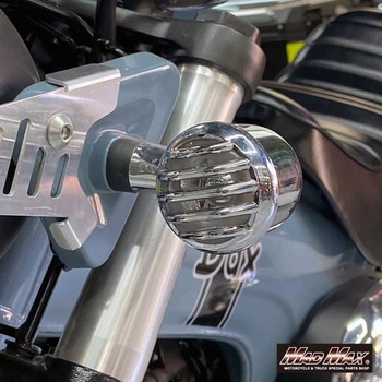 Mr Quick製 ホンダ モンキー125/DAX125用 ウィンカーガーニッシュ メッキ 4個セット MAD MAX(マッドマックス)