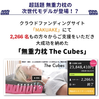 無重力枕  シーソー構造 The Matrix Pillow F1F2