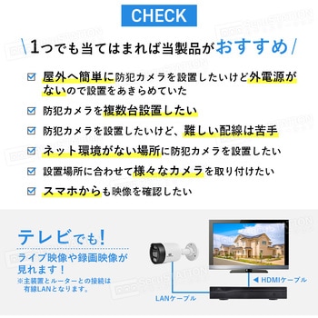 SecuSTATION DZシリーズPoE8ch録画装置+800万画素防犯カメラ8台セット SecuSTATION