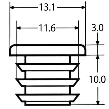角パイプキャップ 浜国