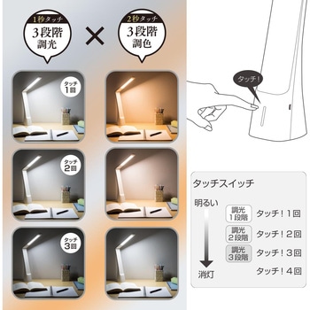 充電式LEDデスクライト オーム電機