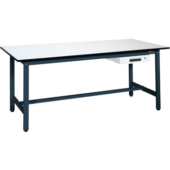 【MonotaRO限定】軽量作業台 DG色 (引出付/KKタイプ/350kg/ポリエステル天板/H740) サカエ