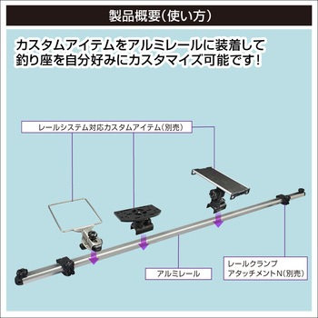 アルミレール960mm BMO JAPAN(ビーエムオージャパン)