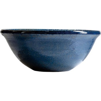 手洗い鉢 濃藍(こいあい) 利休信楽