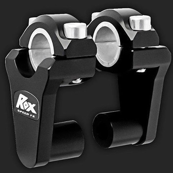 ROX 2" Pivoting Bar ライザー 7/8" OR 1-1/8" ハンドルバー - ブラック - Altrider (アルトライダー)
