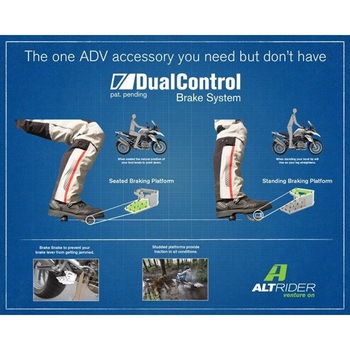 DualControl ブレーキエンラージャー Aprilia Tuareg 660 - ブラック - Altrider (アルトライダー)