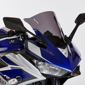 レーススクリーン -ブラックティンテッド (transparent)- YAMAHA  YZF-R3 (2015 - 2016) Bodystyle (ボディースタイル)