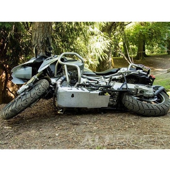 スキッドプレート BMW R 1200 GS 水冷 - ブラック - マウンティングブラケット付 Altrider (アルトライダー)