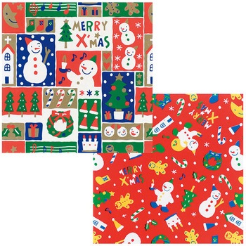 クリスマススノーマン包装紙 HEADS(ヘッズ)