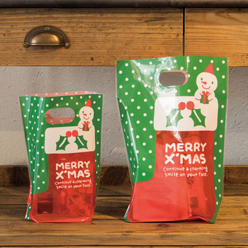 クリスマススノーマンPPスタンドバッグ HEADS(ヘッズ)