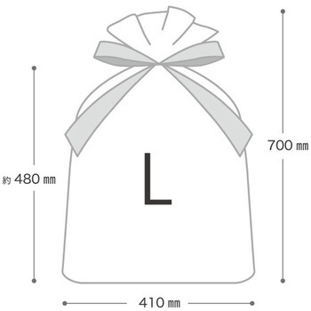 シンプルクリスマスレッド不織布バッグ HEADS(ヘッズ)