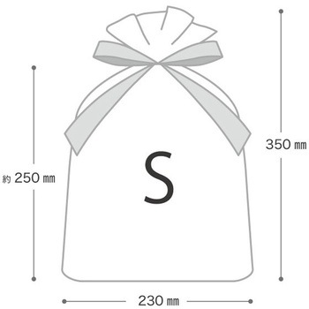 シンプルクリスマスレッド不織布バッグ HEADS(ヘッズ)