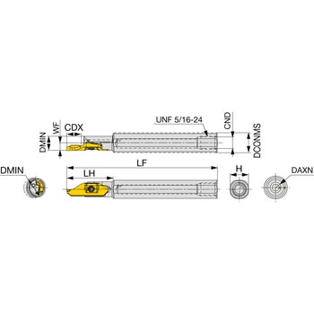 端面溝入れ用ホルダ A-MFR10 - タンガロイ