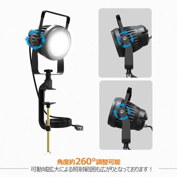クランプ式 LEDスポットライト 50W 5100Lm 昼白色 極角40°コンセントプラグ付き GOODGOODS(グッド・グッズ)