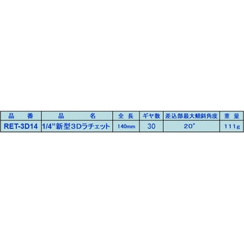 1/2”新型3Dラチェット RED EAGLES