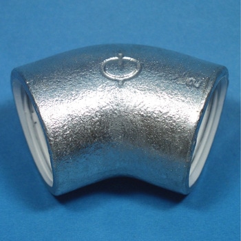 ZD 白 45°エルボ(バンド無し) リケン