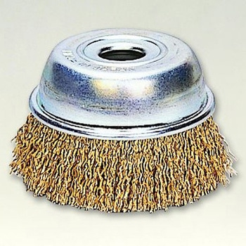 鋼線メッキ線カップブラシ(黄より線) SUN POWER(サンパワー/太陽商会)